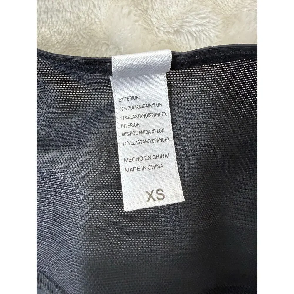 Yianna Fajas Columbianas Shapewear Women's Size XS 7275 Hook Front / Zip Crotch